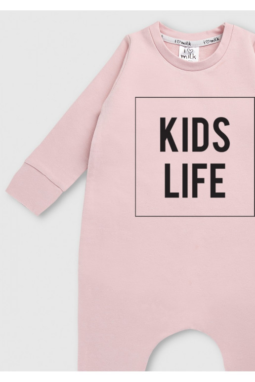 Rozā bikses ar garām piedurknēm "kids life"