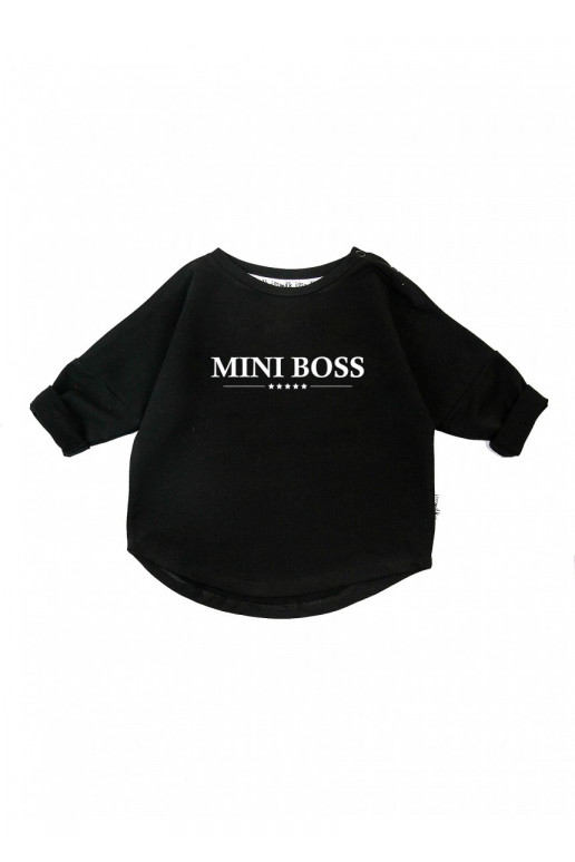 Melns bērnu džemperis "mini boss"