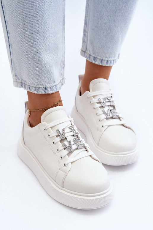   Sneakers modeļa apavi    baltas krāsas Dysuria