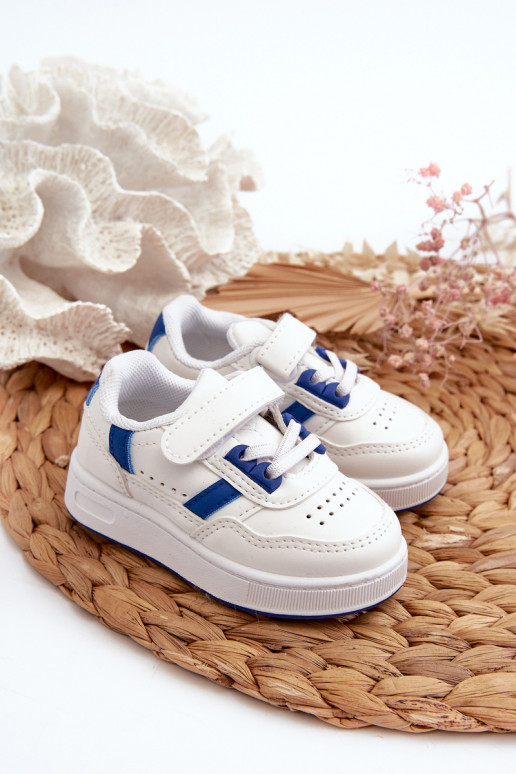 Bērnu klasiskā modeļa sporta apavi Baltas-Zilas krāsas Marlin