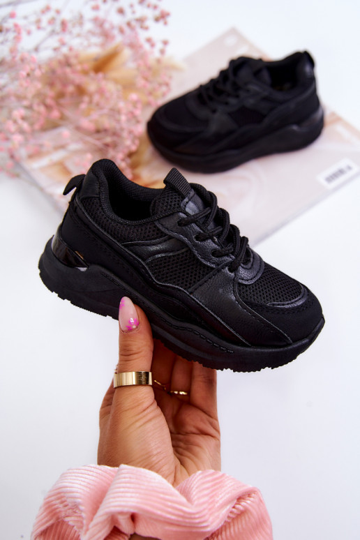Bērnu apavi Sneakers modeļa apavi melnas krāsas Kizzie