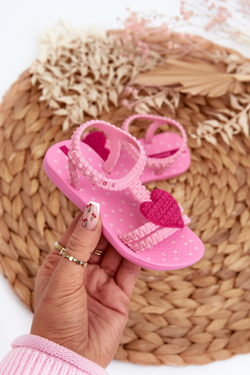 sandales Bērnu apavi ar sirsniņām 81997 Ipanema My First Baby Rozā krāsas
