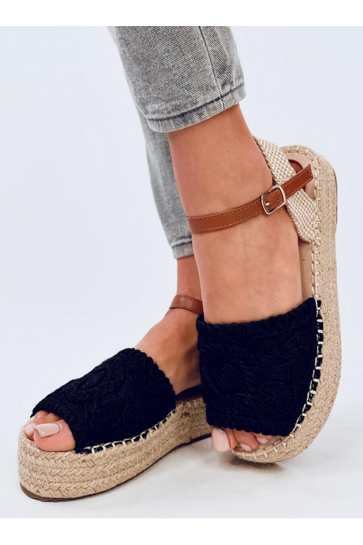 sandales espadrilas Boho INGRAM BLACK