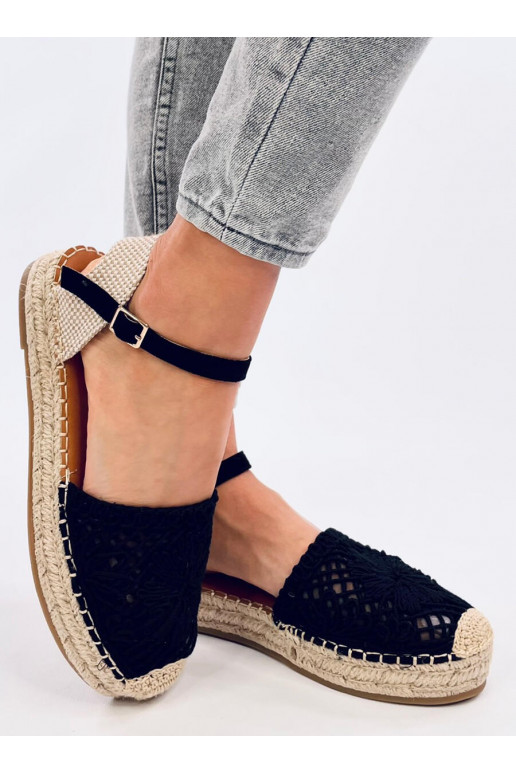 sandales ažūra espadrilas PREMAT BLACK