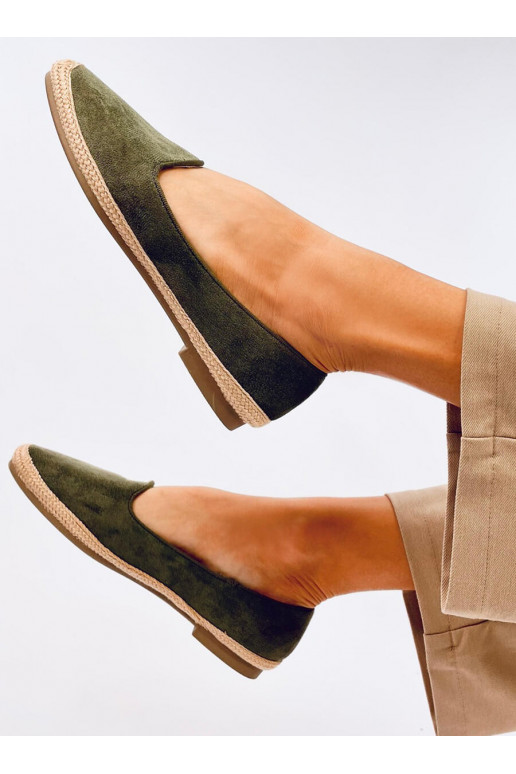 Balerīnas espadrilas sievietes BALLOT OLIVE