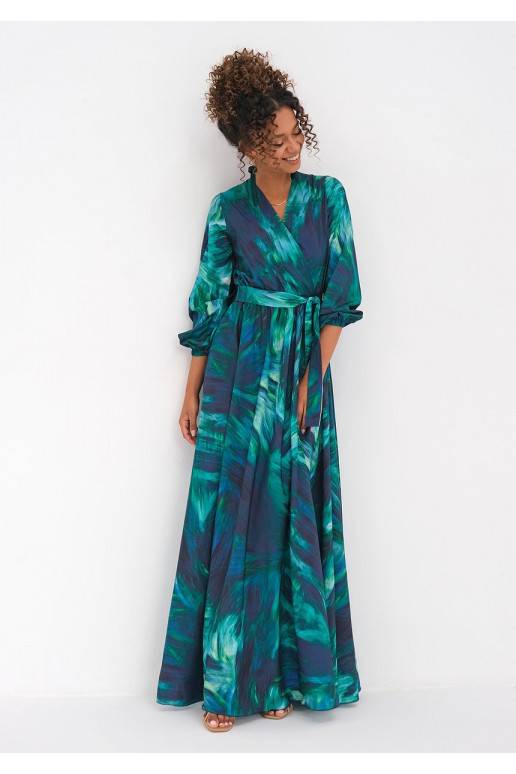 Midi kleita Ombre Green