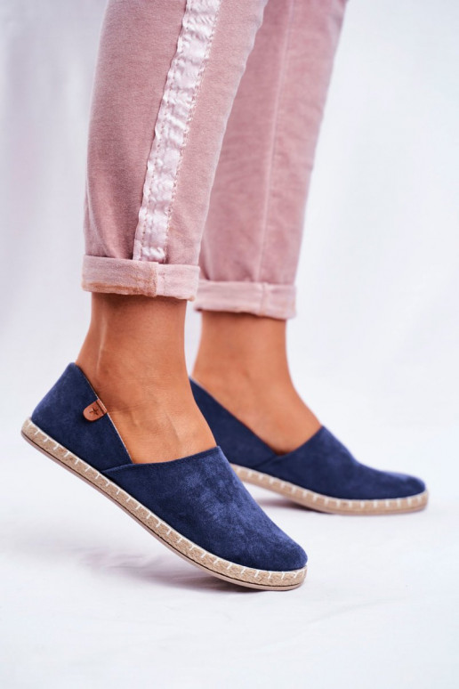 Espadrilles tumši zilas krāsas Vulcano