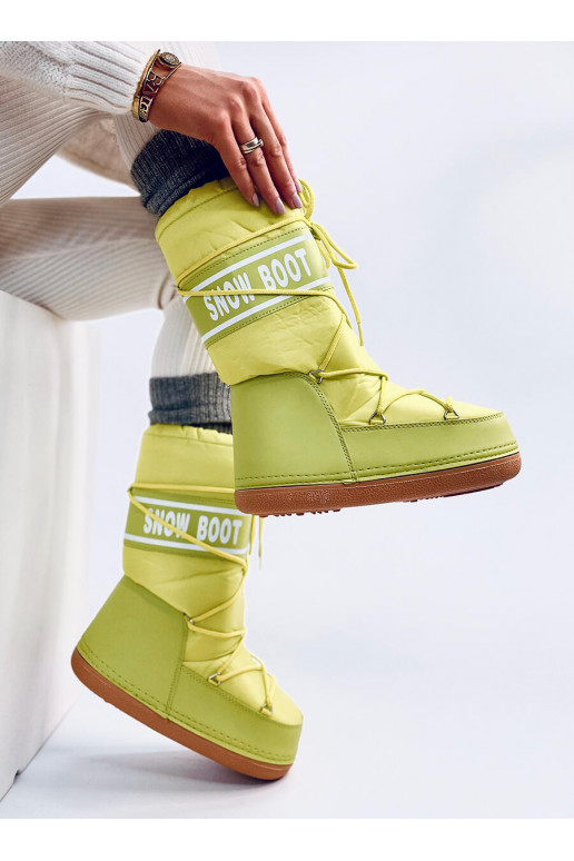 Snow boots garš TANGE FLU YELLOW