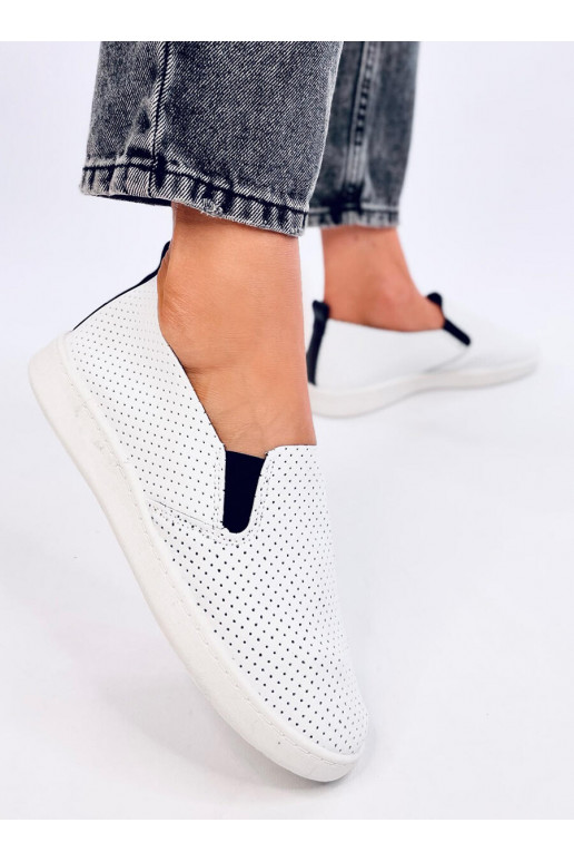 Sporta apavi slip-on JOUSSE WHITE/BLACK