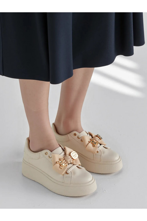 Sievišķīgs Sneakers modeļa apavi CHARM BEIGE