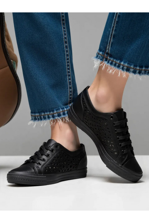 Sievišķīgs Sneakers modeļa apavi BELVIO BLACK