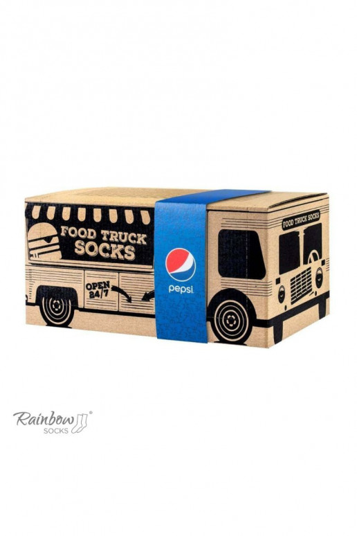 Zeķu komplekts Food Truck Z Pepsi x Varavīksnes zeķes 3 Pāris