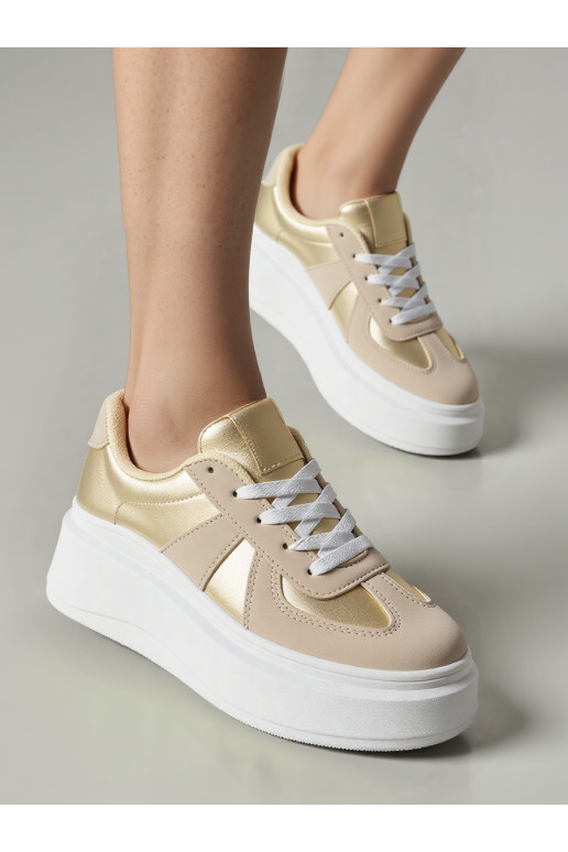 Sievišķīgs Sneakers modeļa apavi CITY CHIC GOLD